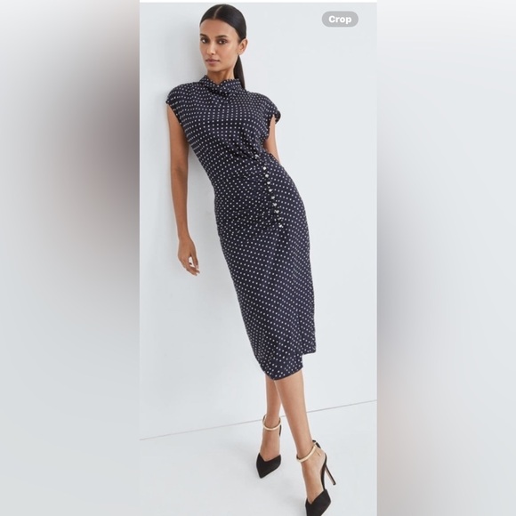 Veronica beard Navy Blue polka dot. - Picture 1 of 13